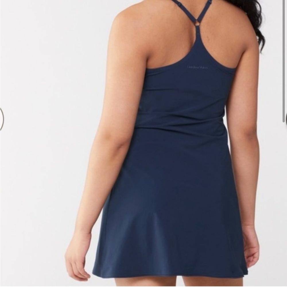 NWOT Outdoor Voices The Exercise Dress with Built In Shorts in Blue Size Large - Picture 2 of 9